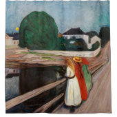 Edvard Munch - De meisjes op de brug Douchegordijn (Voorkant)