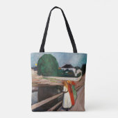 Edvard Munch - De meisjes op de brug Draagtas (Achterkant)