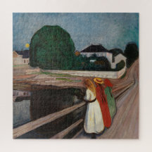 Edvard Munch - De Meisjes op de Brug Legpuzzel