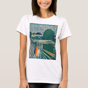 Edvard Munch - De meisjes op de brug, Lithograaf T-shirt