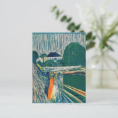 Edvard Munch - De Meisjes op de Brug, Lithografie Briefkaart (Staand voorkant)