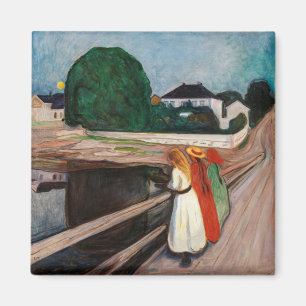Edvard Munch - De meisjes op de brug Magneet