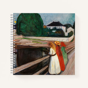 Edvard Munch - De meisjes op de brug Notitieboek