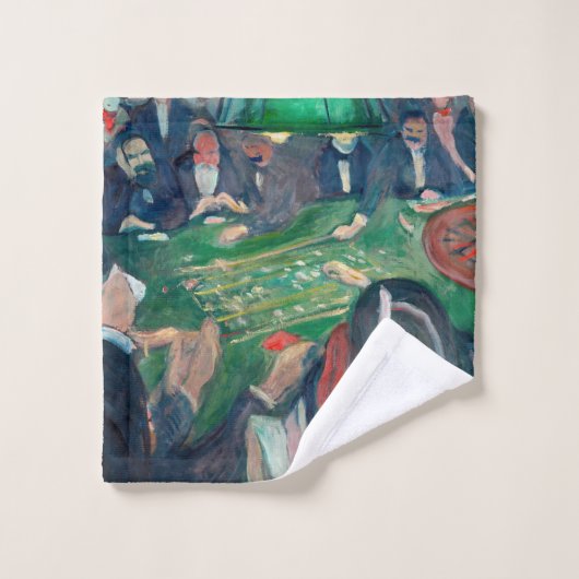 Edvard Munch - De Roulette-tabel in Monte Carlo Bad Handdoek (Wasdoekje)