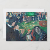 Edvard Munch - De Roulette-tabel in Monte Carlo Bedankkaart (Voorkant)