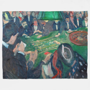 Edvard Munch - De Roulette-tabel in Monte Carlo Fleece Deken