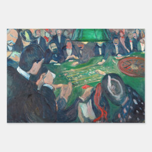 Edvard Munch - De Roulette-tabel in Monte Carlo Inpakpapier Vel
