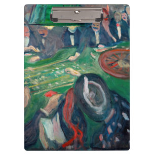 Edvard Munch - De Roulette-tabel in Monte Carlo Klembord