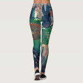 Edvard Munch - De Roulette-tabel in Monte Carlo Leggings (Achterkant)