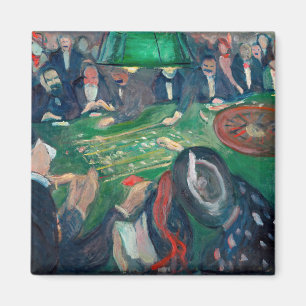 Edvard Munch - De Roulette-tabel in Monte Carlo Magneet