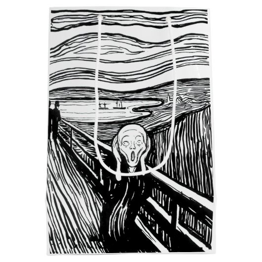 Edvard Munch - De schermlithograaf Medium Cadeauzakje (Achterkant)