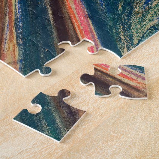 Edvard Munch - De Schreeuw 1895 Legpuzzel (Zijkant)
