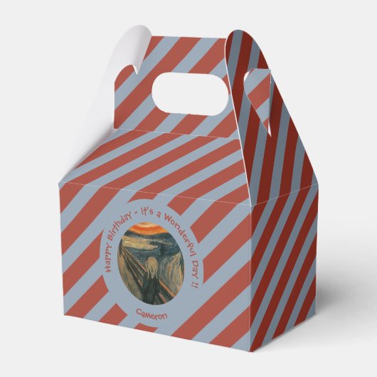 Edvard Munch De Schreeuw Feest Items Collectie Bedankdoosjes (Voorkant Zijde)