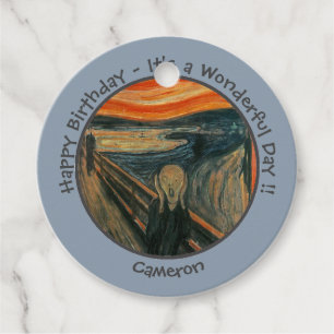 Edvard Munch De Schreeuw Feest Items Collectie Bedankjes Labels