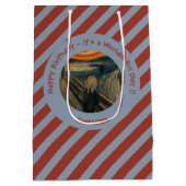 Edvard Munch De Schreeuw Feest Items Collectie Medium Cadeauzakje (Achterkant)