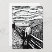 Edvard Munch - De Schreeuw Lithografie Bedankkaart (Voorkant / Achterkant)