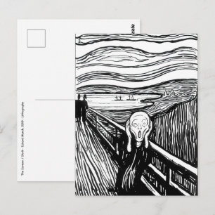 Edvard Munch - De Schreeuw Lithografie Briefkaart