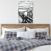 Edvard Munch - De Schreeuw Lithografie Canvas Afdruk (Insitu (Slaapkamer))