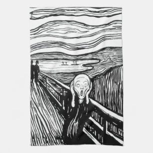 Edvard Munch - De Schreeuw Lithografie Theedoek