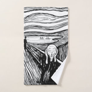 Edvard Munch - De Scream Lithografie Bad Handdoek