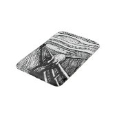Edvard Munch - De Scream Lithografie Badmat (Gekanteld)