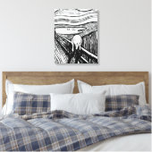 Edvard Munch - De Scream Lithografie Canvas Afdruk (Insitu (Slaapkamer))