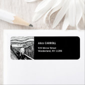 Edvard Munch - De Scream Lithografie Etiket (Insitu)