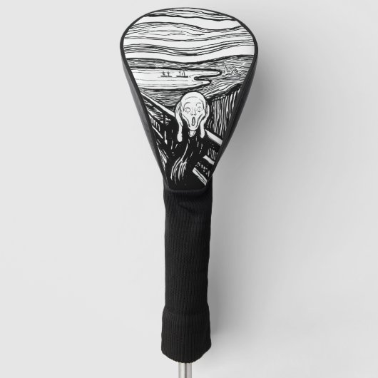 Edvard Munch - De Scream Lithografie Golfheadcover (Voorkant)