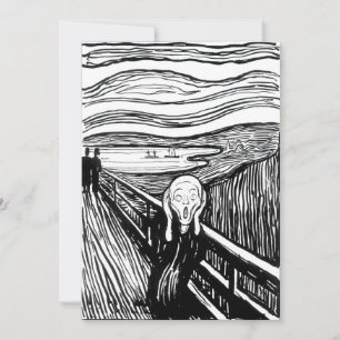 Edvard Munch - De Scream Lithografie Kaart