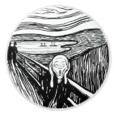 Edvard Munch - De Scream Lithografie Keramische Knop (Voorkant)