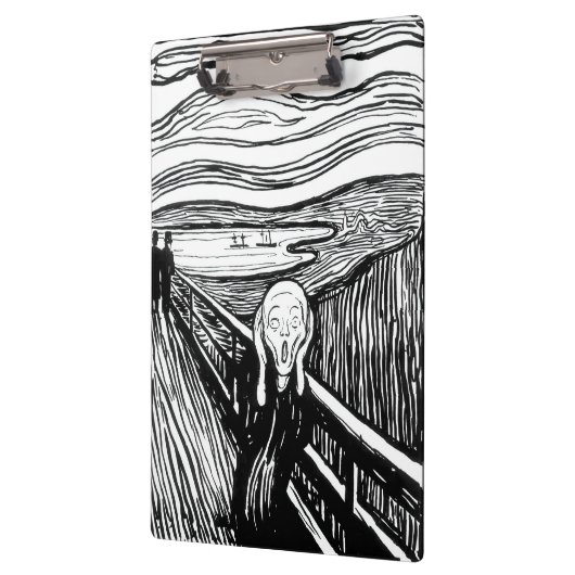 Edvard Munch - De Scream Lithografie Klembord (Links)