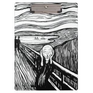 Edvard Munch - De Scream Lithografie Klembord