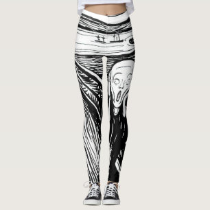 Edvard Munch - De Scream Lithografie Leggings