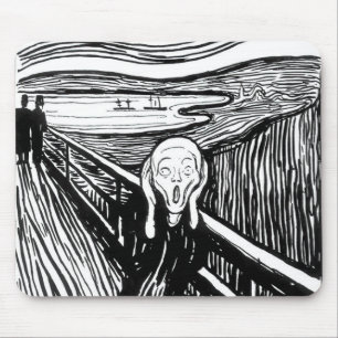 Edvard Munch - De Scream Lithografie Muismat