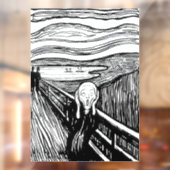 Edvard Munch - De Scream Lithografie Raamsticker (Vel 2)