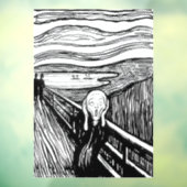 Edvard Munch - De Scream Lithografie Raamsticker (Vel 3)