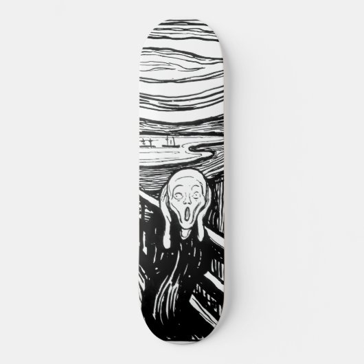 Edvard Munch - De Scream Lithografie Skateboard (Voorkant)