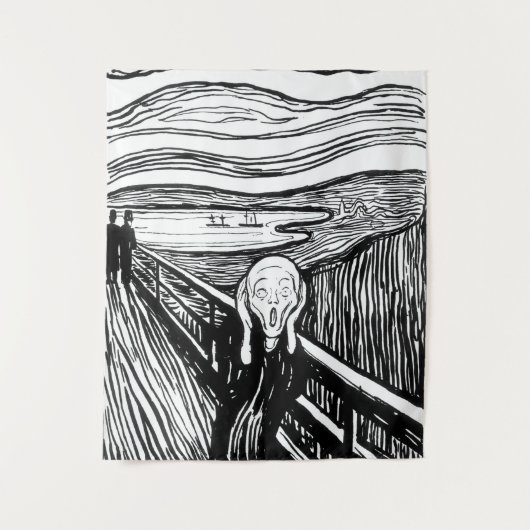 Edvard Munch - De Scream Lithografie Wandkleed (Voorkant)