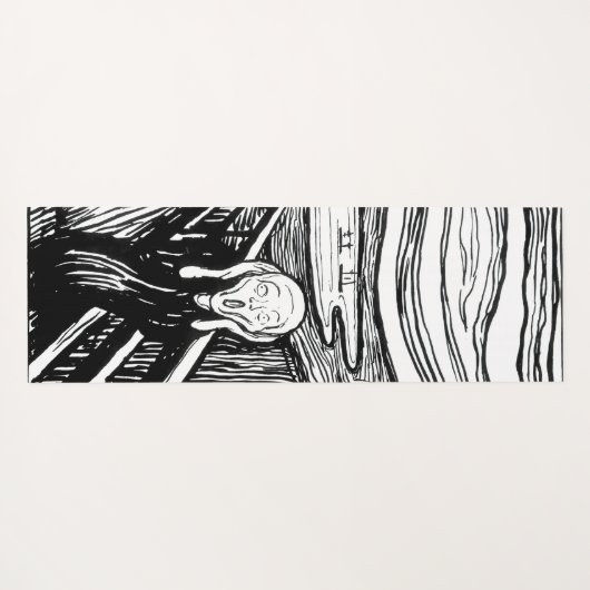 Edvard Munch - De Scream Lithografie Yogamat (Achterkant (horizontaal))