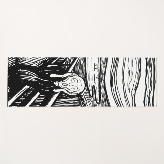 Edvard Munch - De Scream Lithografie Yogamat (Voorkant (horizontaal))