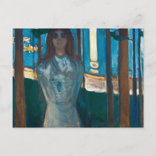 Edvard Munch - De stem, de zomernacht Briefkaart