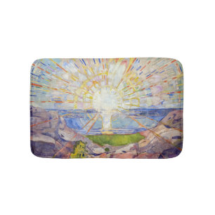 Edvard Munch - De Zon 1911 Badmat