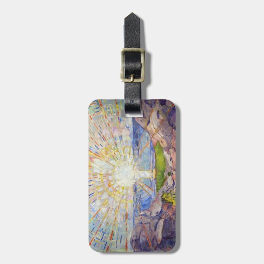 Edvard Munch - De Zon 1911 Bagagelabel (Voorkant verticaal)