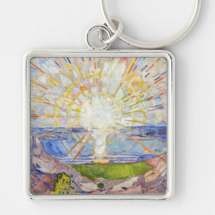 Edvard Munch - De Zon 1911 Sleutelhanger