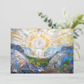 Edvard Munch - De Zon 1912 Bedankkaart (Staand voorkant)