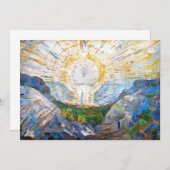 Edvard Munch - De Zon 1912 Bedankkaart (Voorkant / Achterkant)