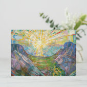 Edvard Munch - De Zon 1916 Bedankkaart (Staand voorkant)