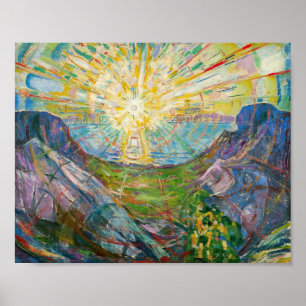 Edvard Munch - De Zon 1916 Poster