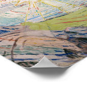 Edvard Munch - De zon Poster (Hoek)