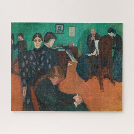 Edvard Munch - Dood in de Sickroom v1 Legpuzzel (Horizontaal)
